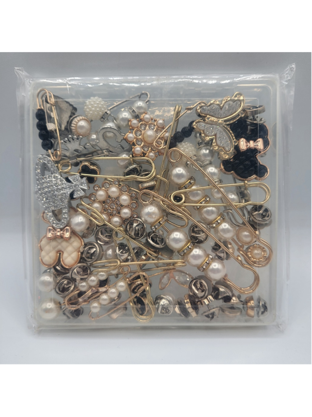 Women's Bling Brooches & Safety Pins for Socks Shoes DIY Accessories – NIP
